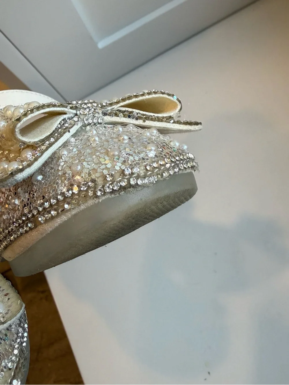 Doe a Dear Pearl Bow Mary Jane Shoes